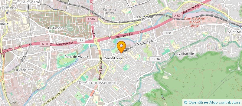 localisation de l'entreprise SCI LAURE ET OLIVIER à MARSEILLE