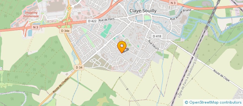 localisation de l'entreprise SCI LAURE2L  CLAYE-SOUILLY