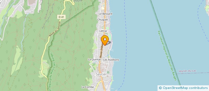 localisation de l'entreprise SCI LAUREA  SEVRIER