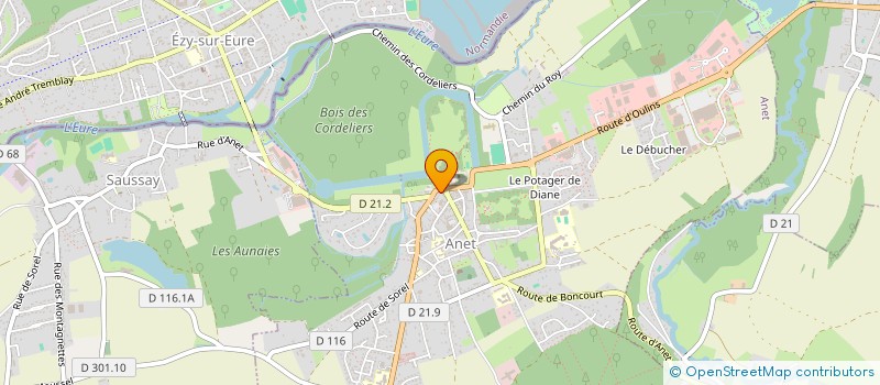 localisation de l'entreprise SCI LAUREDAJEAN à ANET