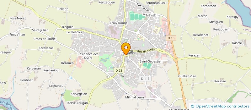 localisation de l'entreprise SCI LAUREL  LANNILIS