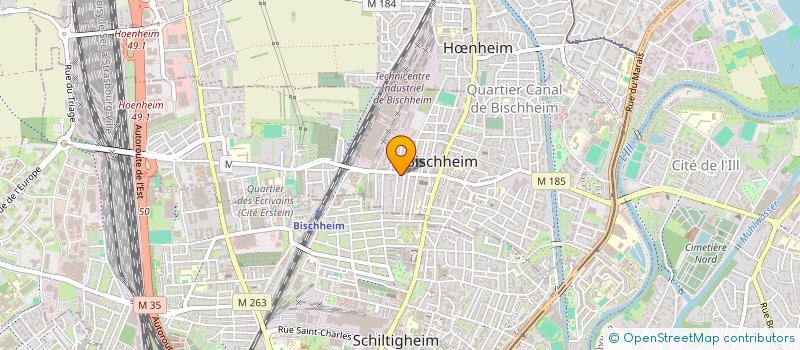 localisation de l'entreprise SCI LAURELEX  BISCHHEIM