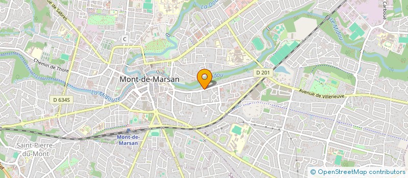 localisation de l'entreprise SCI LAURELIE  MONT-DE-MARSAN