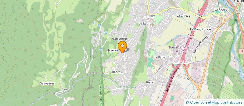 localisation de l'entreprise SCI LAURELIE  CLAIX