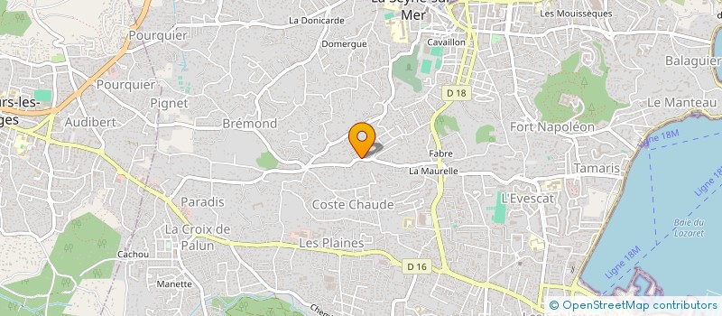 localisation de l'entreprise SCI LAURELIE à LA SEYNE-SUR-MER