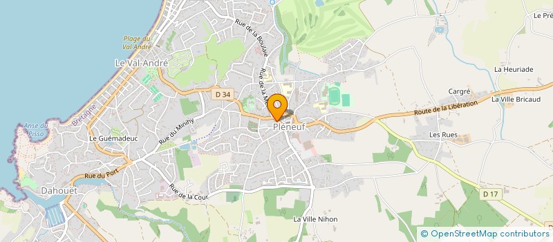 localisation de l'entreprise SCI LAURELINE  PLENEUF-VAL-ANDRE