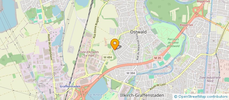 localisation de l'entreprise SCI LAURELLE  OSTWALD