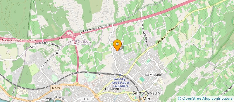 localisation de l'entreprise SCI LAURELYN à SAINT-CYR-SUR-MER