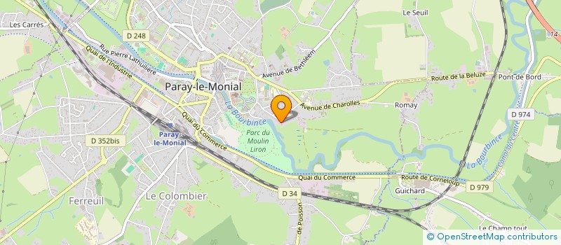 localisation de l'entreprise SCI LAUREM  PARAY-LE-MONIAL