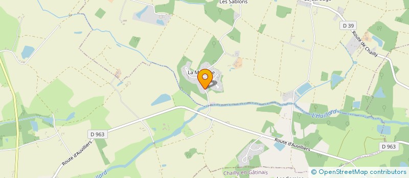 localisation de l'entreprise SCI LAUREM à AUVILLIERS-EN-GATINAIS