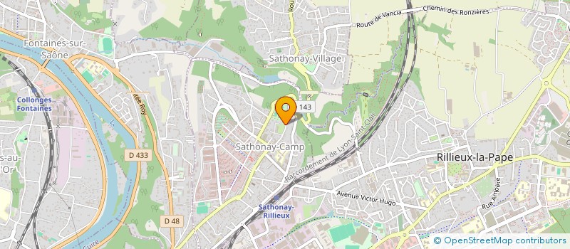 localisation de l'entreprise SCI LAUREMI  SATHONAY-CAMP