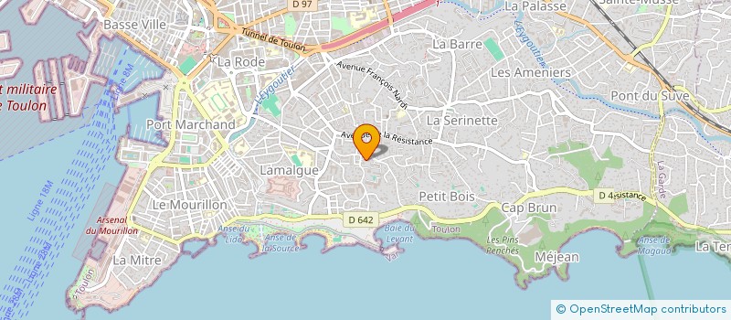 localisation de l'entreprise SCI LAUREN à TOULON