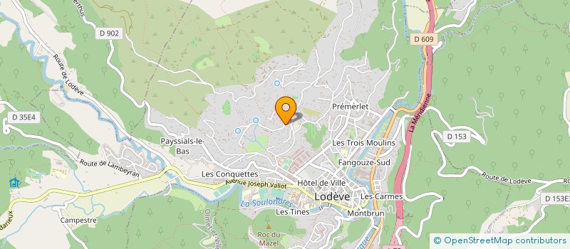 localisation de l'entreprise SCI LAUREN  LODEVE