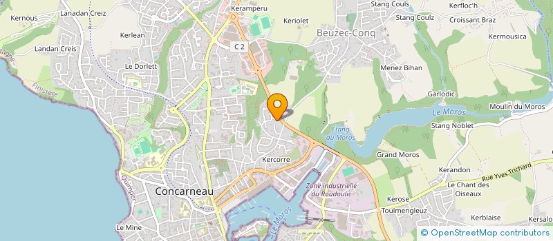 localisation de l'entreprise SCI LAURENCE  CONCARNEAU