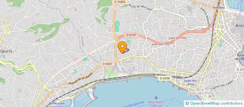 localisation de l'entreprise SCI LAURENCE  ANTIBES