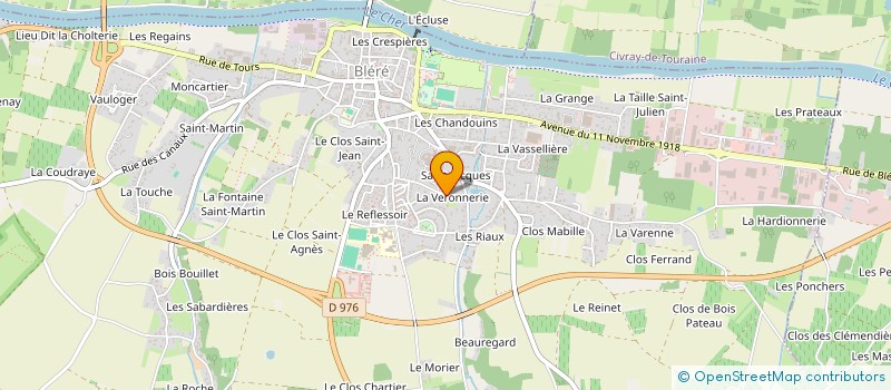 localisation de l'entreprise SCI LAURENCE  BLERE