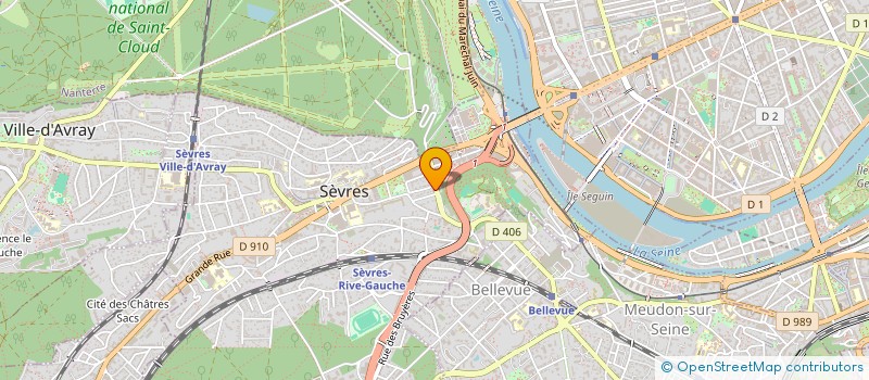 localisation de l'entreprise SCI LAURENCE à SEVRES