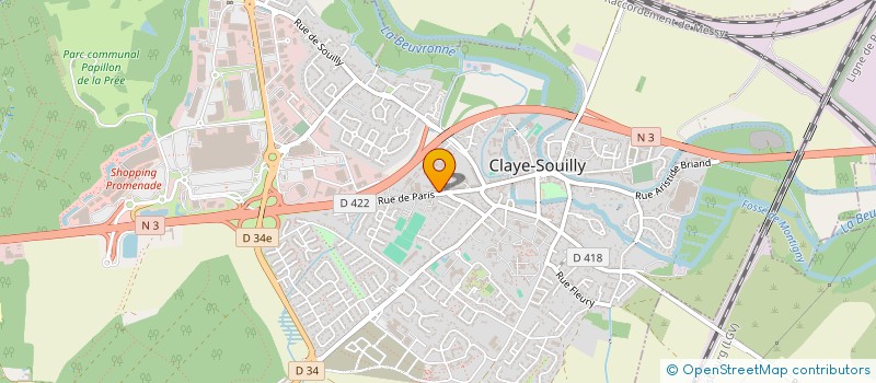 localisation de l'entreprise SCI LAURENCE  CLAYE-SOUILLY