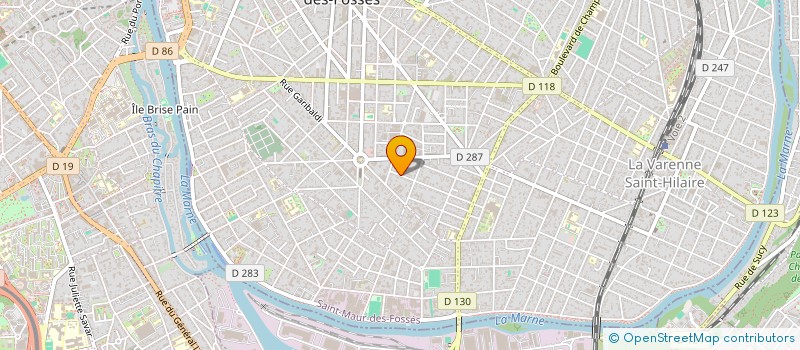 localisation de l'entreprise SCI LAURENCE RESIDENCE à ST MAUR DES FOSSES