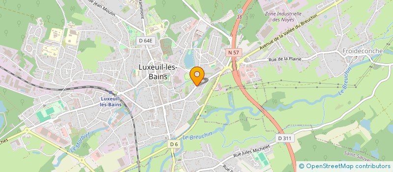 localisation de l'entreprise SCI LAURENT à LUXEUIL-LES-BAINS