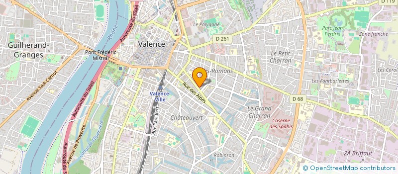 localisation de l'entreprise SCI LAURENT à VALENCE
