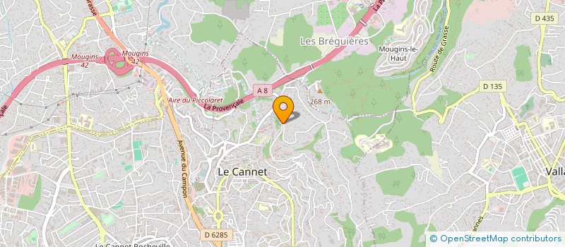 localisation de l'entreprise SCI LAURENT à LE CANNET