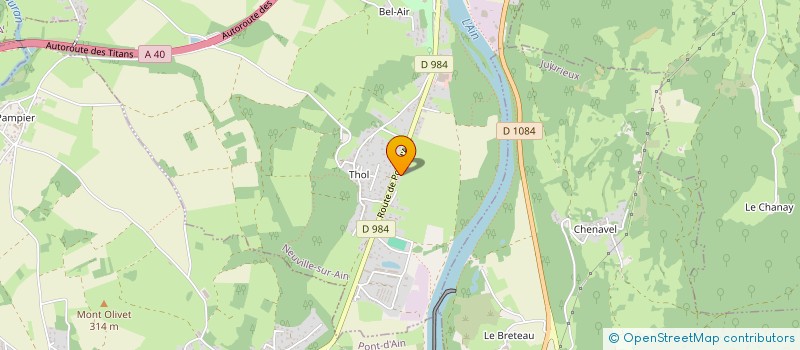 localisation de l'entreprise SCI LAURENT  NEUVILLE-SUR-AIN