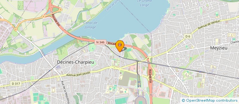 localisation de l'entreprise SCI LAURENT  DECINES-CHARPIEU