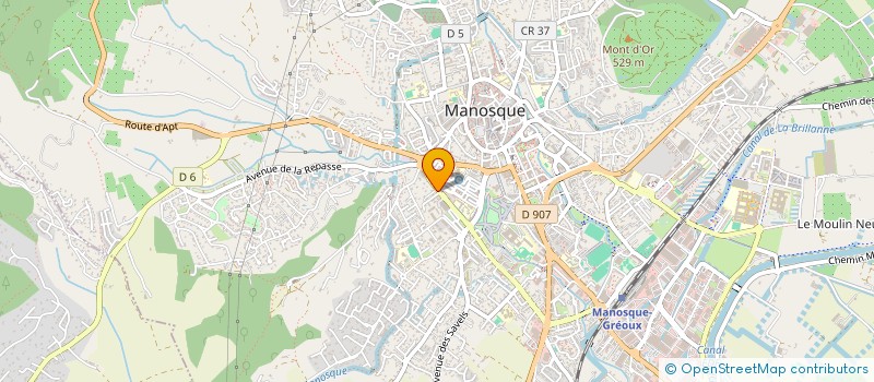localisation de l'entreprise SCI LAURENT à MANOSQUE