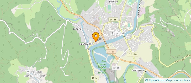 localisation de l'entreprise SCI LAURENT ALBIN à ARGENTAT-SUR-DORDOGNE