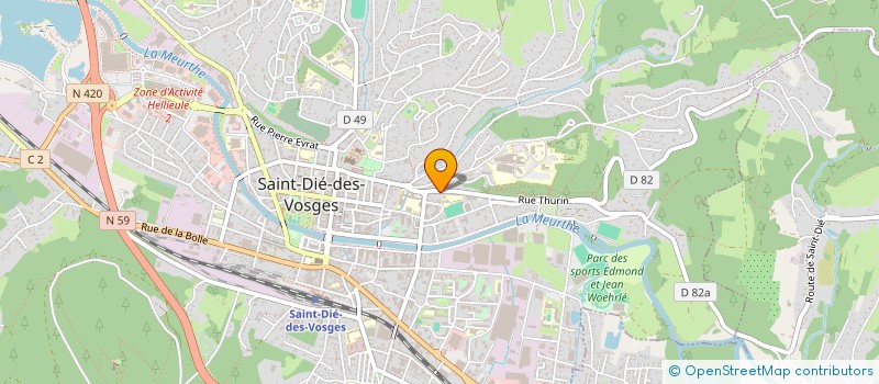 localisation de l'entreprise SCI LAURENT BASTIEN à SAINT-DIE-DES-VOSGES
