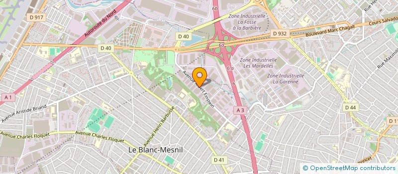 localisation de l'entreprise SCI LAURENT ET FRANCK à LE BLANC-MESNIL