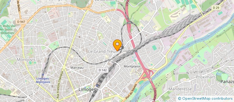 localisation de l'entreprise SCI LAURENT - ETCHECOPAR à LIMOGES