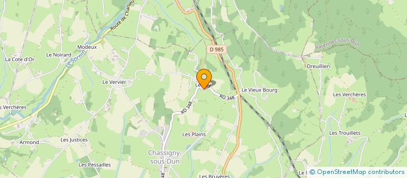 localisation de l'entreprise SCI LAURENT FRERES  CHASSIGNY-SOUS-DUN