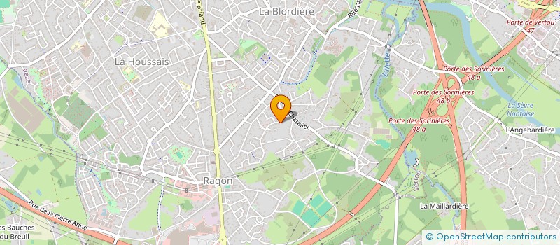 localisation de l'entreprise SCI LAURENT GLUMINEAU  REZE