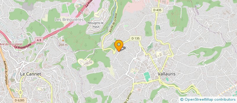localisation de l'entreprise SCI LAURENT GUILLAUME à VALLAURIS