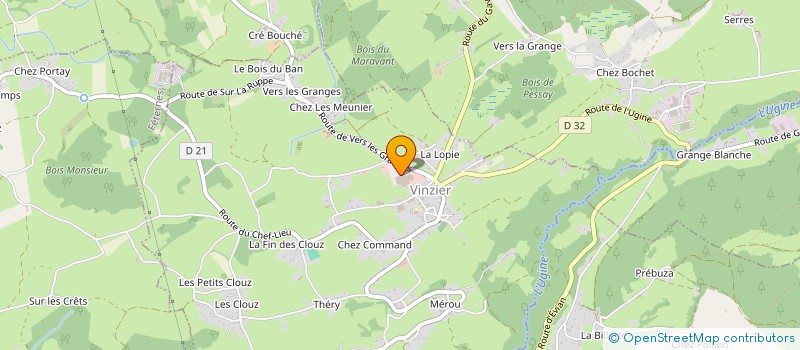 localisation de l'entreprise SCI LAURENTIDES  VINZIER