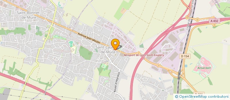 localisation de l'entreprise SCI LAURENTINOISE  SAINT-LAURENT-DE-MURE