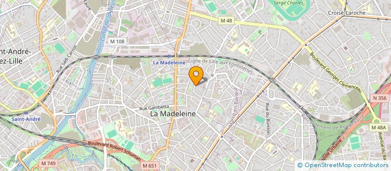 localisation de l'entreprise SCI LAURENVAL à LA MADELEINE