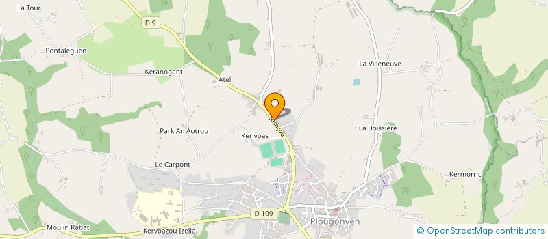 localisation de l'entreprise SCI LAURER  PLOUGONVEN