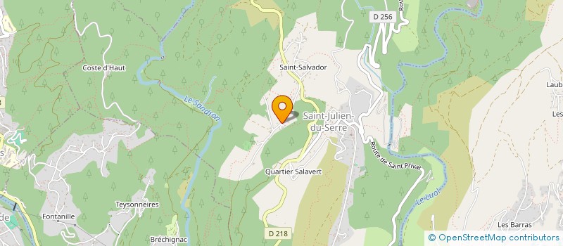 localisation de l'entreprise SCI LAURES  SAINT-JULIEN-DU-SERRE
