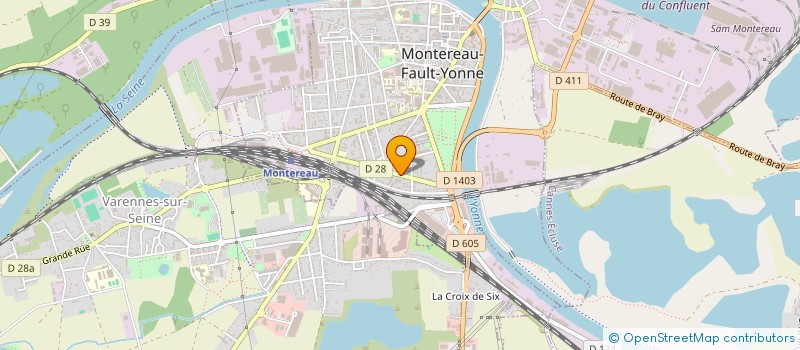 localisation de l'entreprise SCI LAURESTE  MONTEREAU-FAULT-YONNE