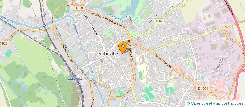 localisation de l'entreprise SCI LAURETTE à ABBEVILLE