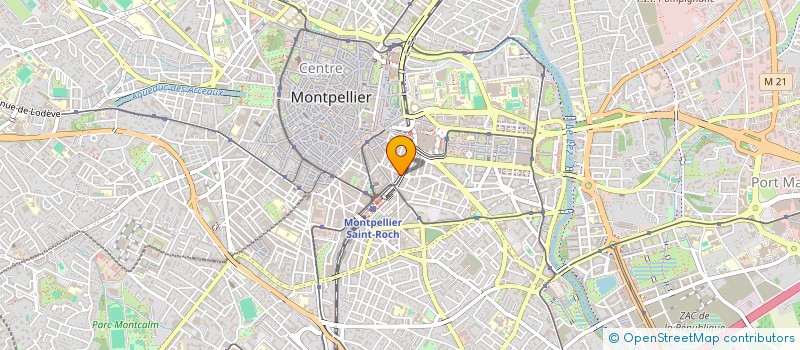 localisation de l'entreprise SCI LAUREVA à MONTPELLIER