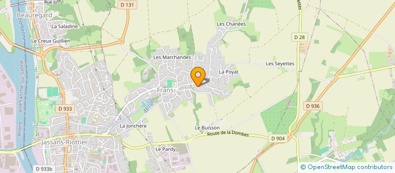 localisation de l'entreprise SCI LAUREY à FRANS