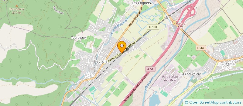 localisation de l'entreprise SCI LAUREY BONNIOT  PEYRUIS