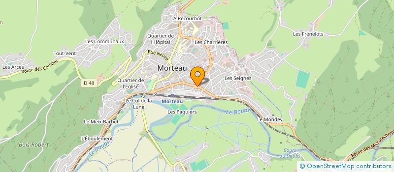 localisation de l'entreprise SCI LAURI  MORTEAU