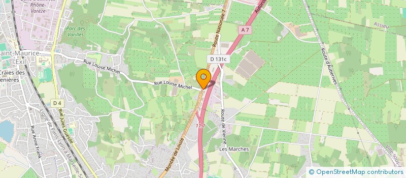 localisation de l'entreprise SCI LAURI  ROUSSILLON