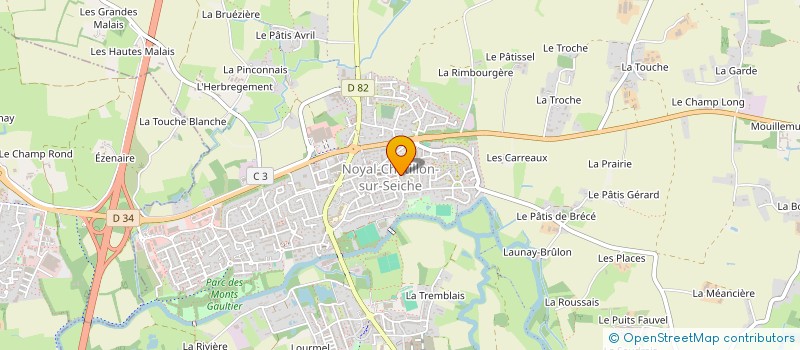 localisation de l'entreprise SCI LAURIAM  NOYAL-CHATILLON-SUR-SEICHE