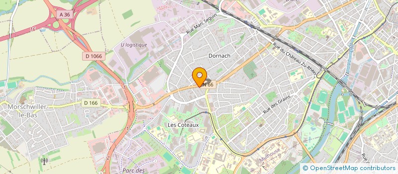localisation de l'entreprise SCI LAURIANNE 2  MULHOUSE